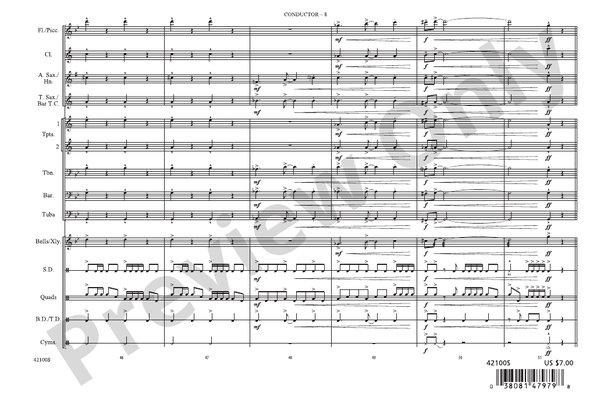 The Jazz Police – Marching Band Conductor Score & Parts (Digital Download)