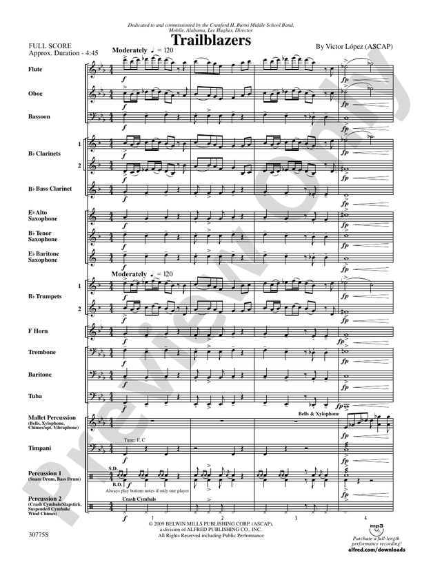 Trailblazers - Concert Band Conductor Score & Parts (Digital Download)