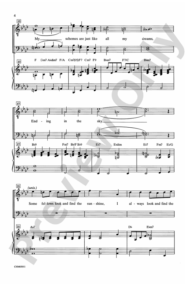 I'm Always Chasing Rainbows – TTBB Choral Octavo (Digital Download)
