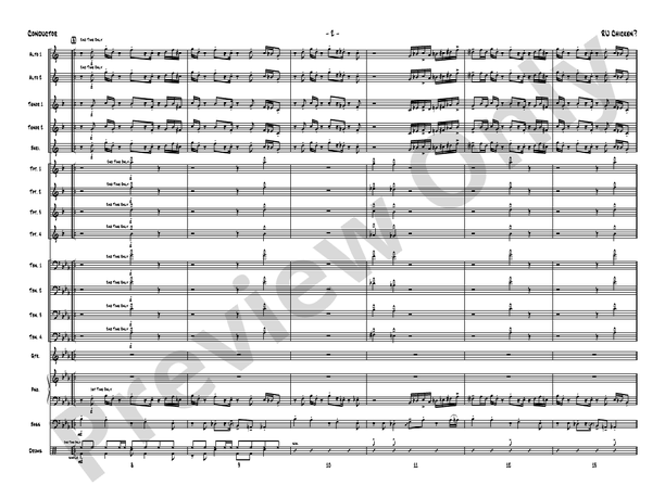 R U Chicken? - Jazz Ensemble Conductor Score & Parts (Digital Download)