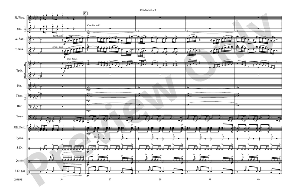 Give It All You Got – Marching Band Conductor Score & Parts (Digital Download)