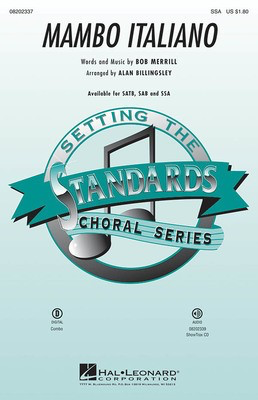 Mambo Italiano - Bob Merrill - SSA Alan Billingsley Hal Leonard Choral Score Octavo