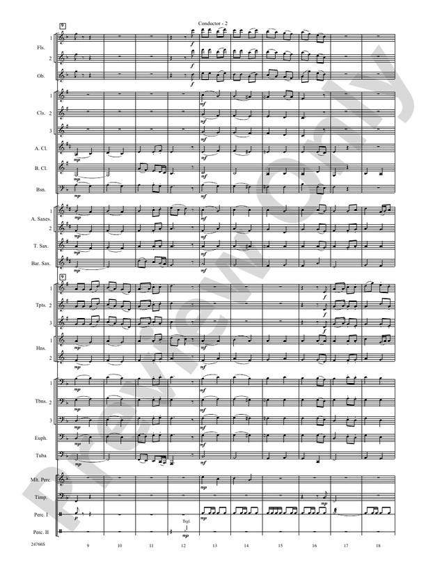 Folk Songs from the British Isles - Concert Band Conductor Score & Parts (Digital Download)