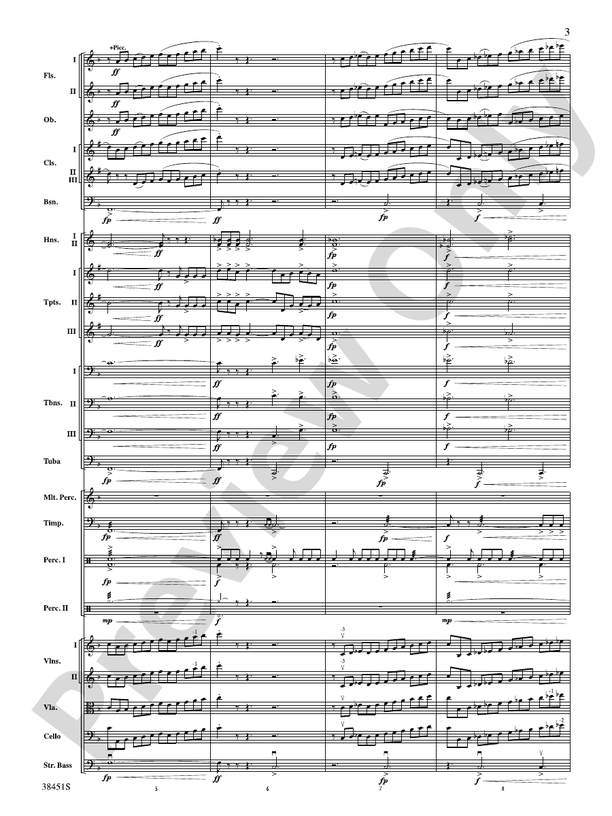 Resurgences – Ful Orchestra Conductor Score & Parts (Digital Download)