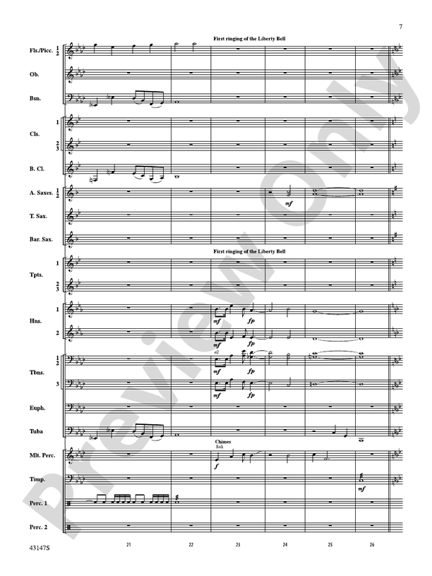 Heroes of the American Revolution - Concert Band Conductor Score & Parts (Digital Download)