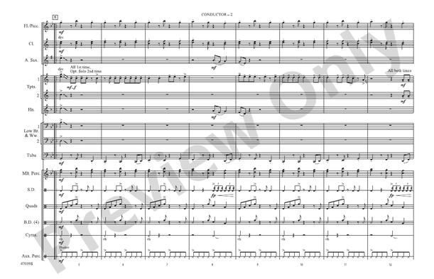 Shape of You – Marching Band Conductor Score & Parts (Digital Download)