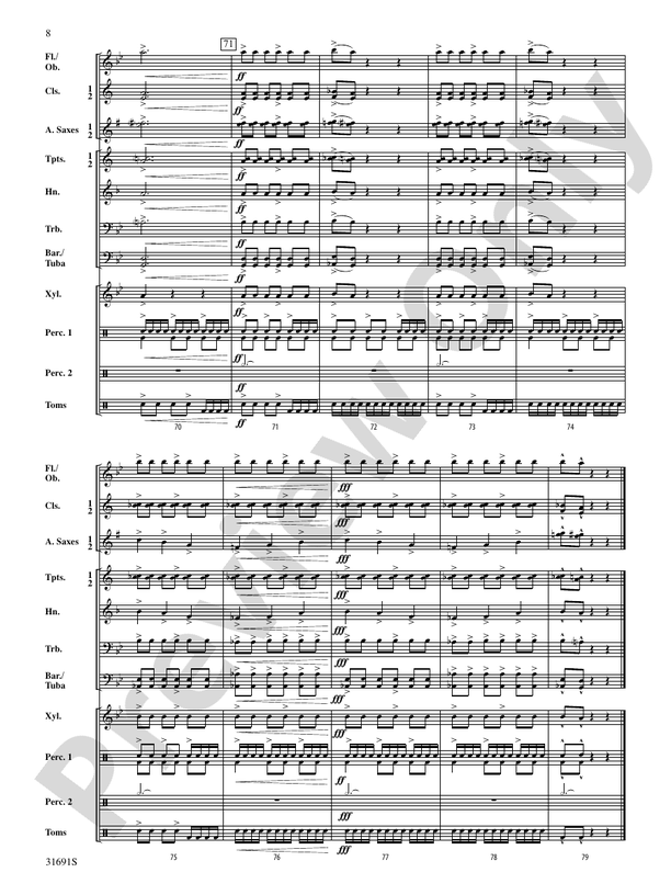 Warriors of Beijing - Concert Band Conductor Score & Parts (Digital Download)