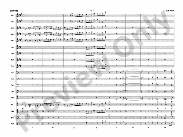 Cut 'n Run - Jazz Ensemble Conductor Score & Parts (Digital Download)
