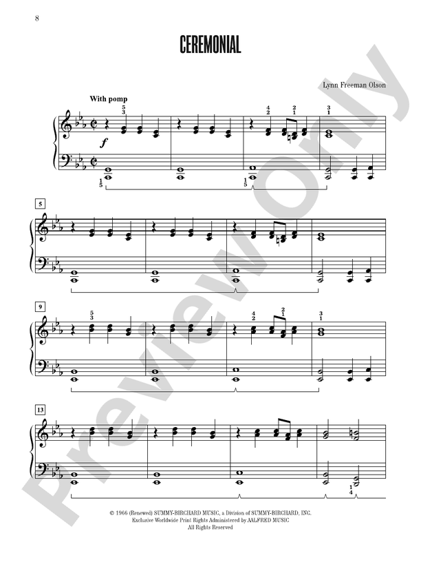 Ceremonial (Intermediate) - Piano Solo (Digital Download)