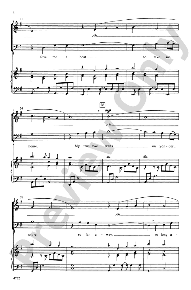 Cross the Wide Missouri - SATB Choral Octavo (Digital Download)