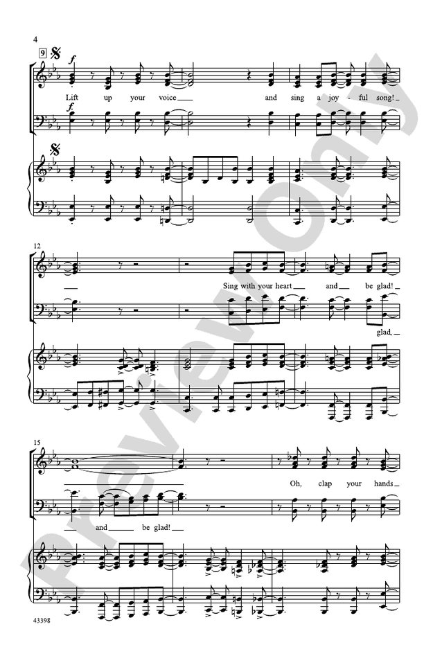 Lift Up Your Voice! – SATB Choral Octavo (Digital Download)
