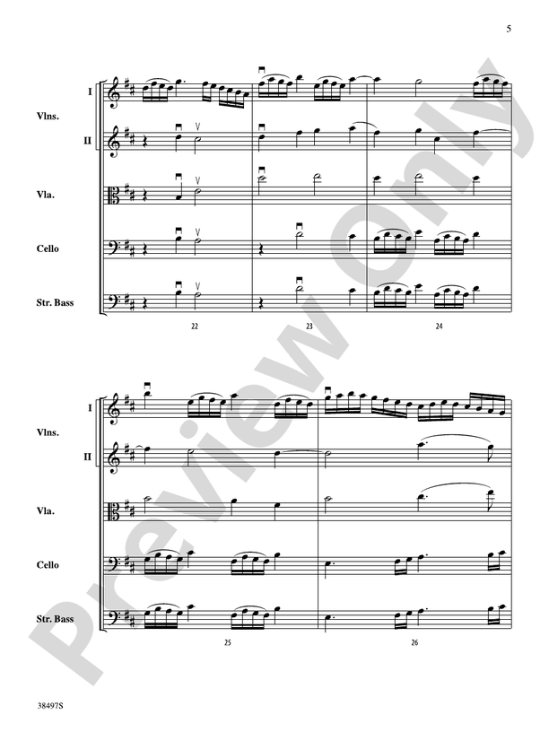 Symphony No. 38 – String Orchestra Conductor Score & Parts (Digital Download)