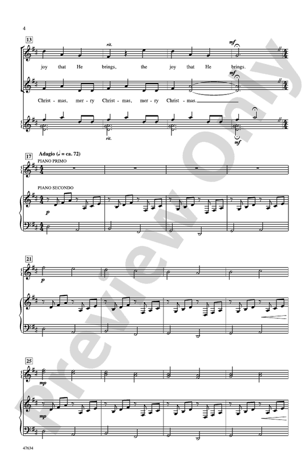 Christmas Canon – SSAB Choral Octavo (Digital Download)