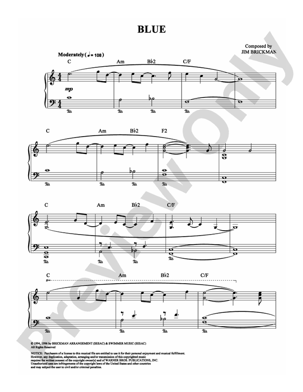 Blue - Piano (Digital Download)