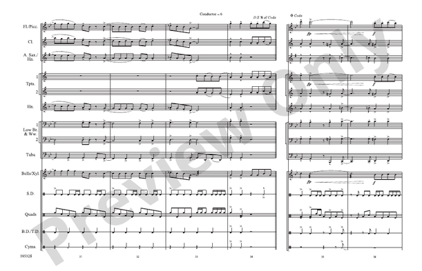 Hot Stuff – Marching Band Conductor Score & Parts (Digital Download)