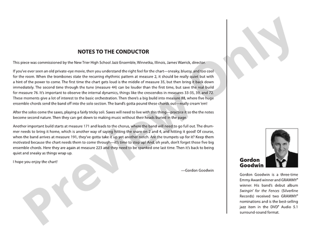 Whodunnit? - Jazz Ensemble Conductor Score & Parts (Digital Download)