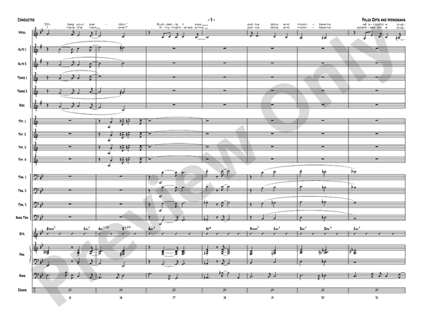 Polkadots and Moonbeams - Jazz Ensemble Conductor Score & Parts(Digital Download)