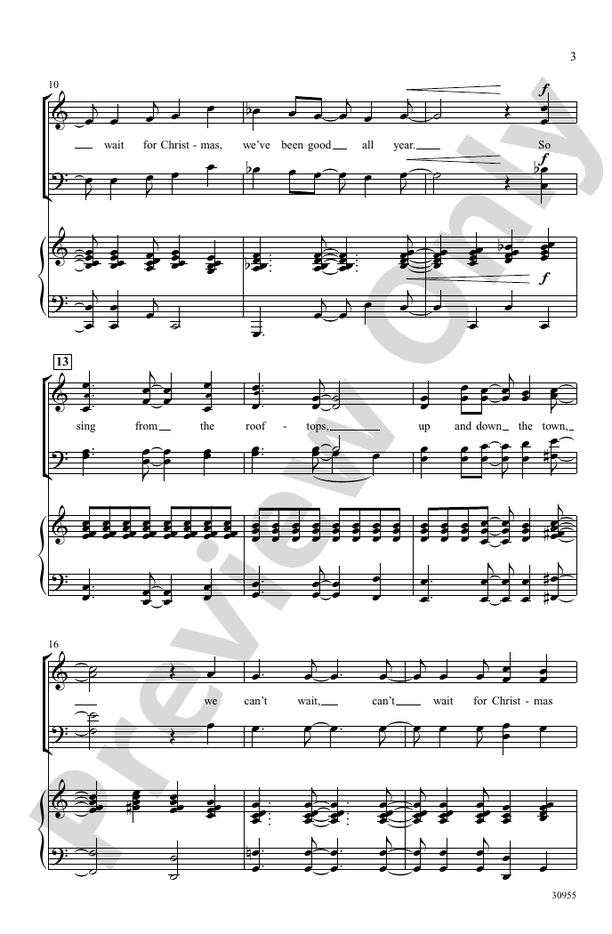Can't Wait for Christmas – SATB Choral Octavo (Digital Download)