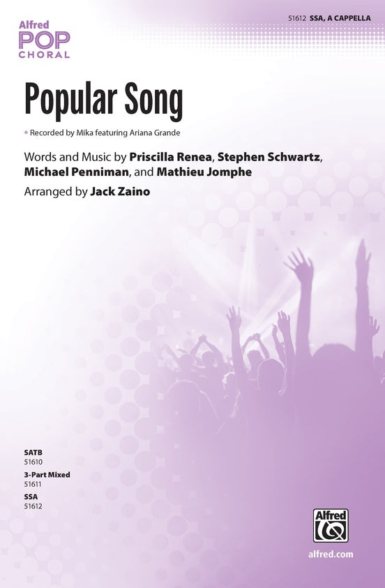 Popular Song - SSA Choral Octavo (Digital Download)