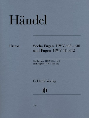 Handel - Six Fugues HWV605-610 and Fugues HWV611-612 - Piano Solo Henle HN749