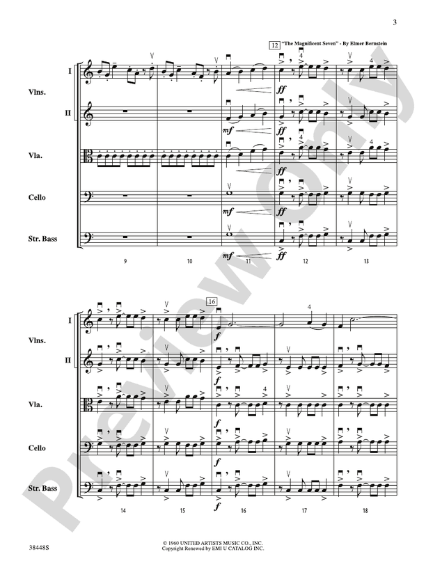 Blazing Bows of the West! – String Orchestra Conductor Score & Parts (Digital Download)