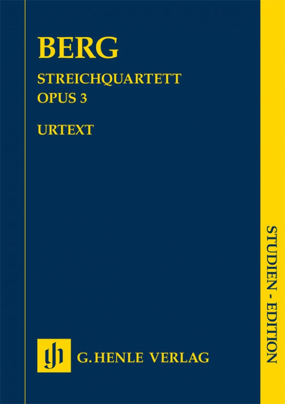 String Quartet Op 3 Study Score