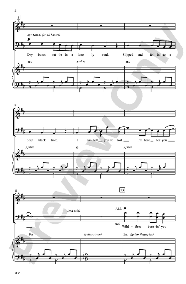 Leave a Light On - SATB Choral Octavo (Digital Download)