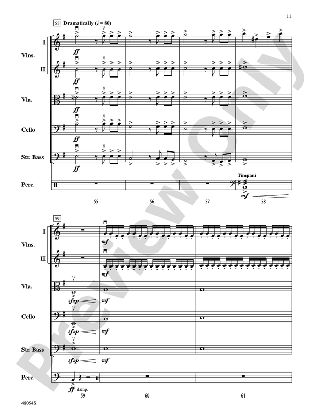 V - String Orchestra Conductor Score & Parts (Digital Download)