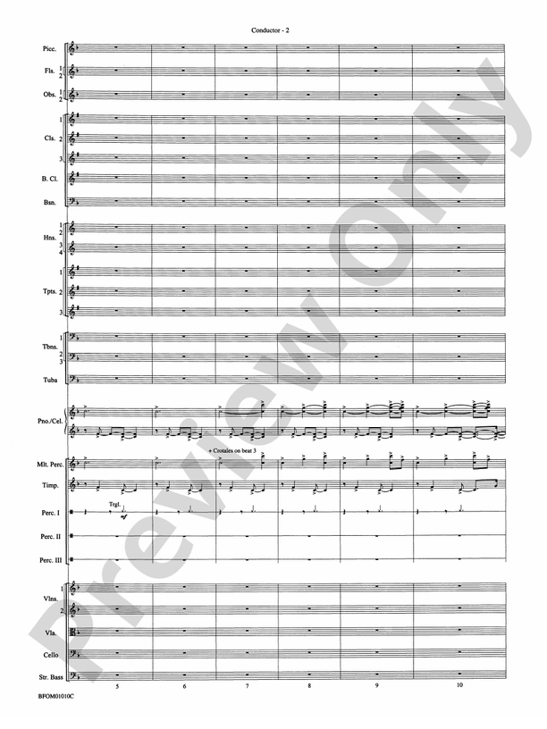 Paradiso (from The Divine Comedy) – Full Orchestra Conductor Score & Parts (Digital Download)