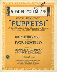 What Do You Mean? (from 'Puppets') - Vocal/Piano (Digital Download)