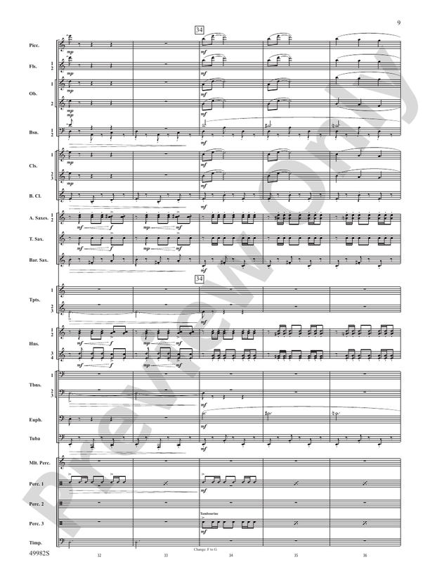 Midnight Ride - Concert Band Conductor Score & Parts (Digital Download)