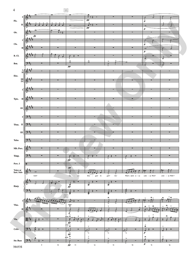 Ging heut Morgen übers Feld – Ful Orchestra Conductor Score & Parts (Digital Download)