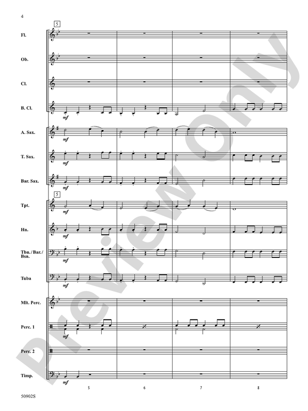 Courageous Spirit – Concert Band Conductor Score & Parts (Digital Download)
