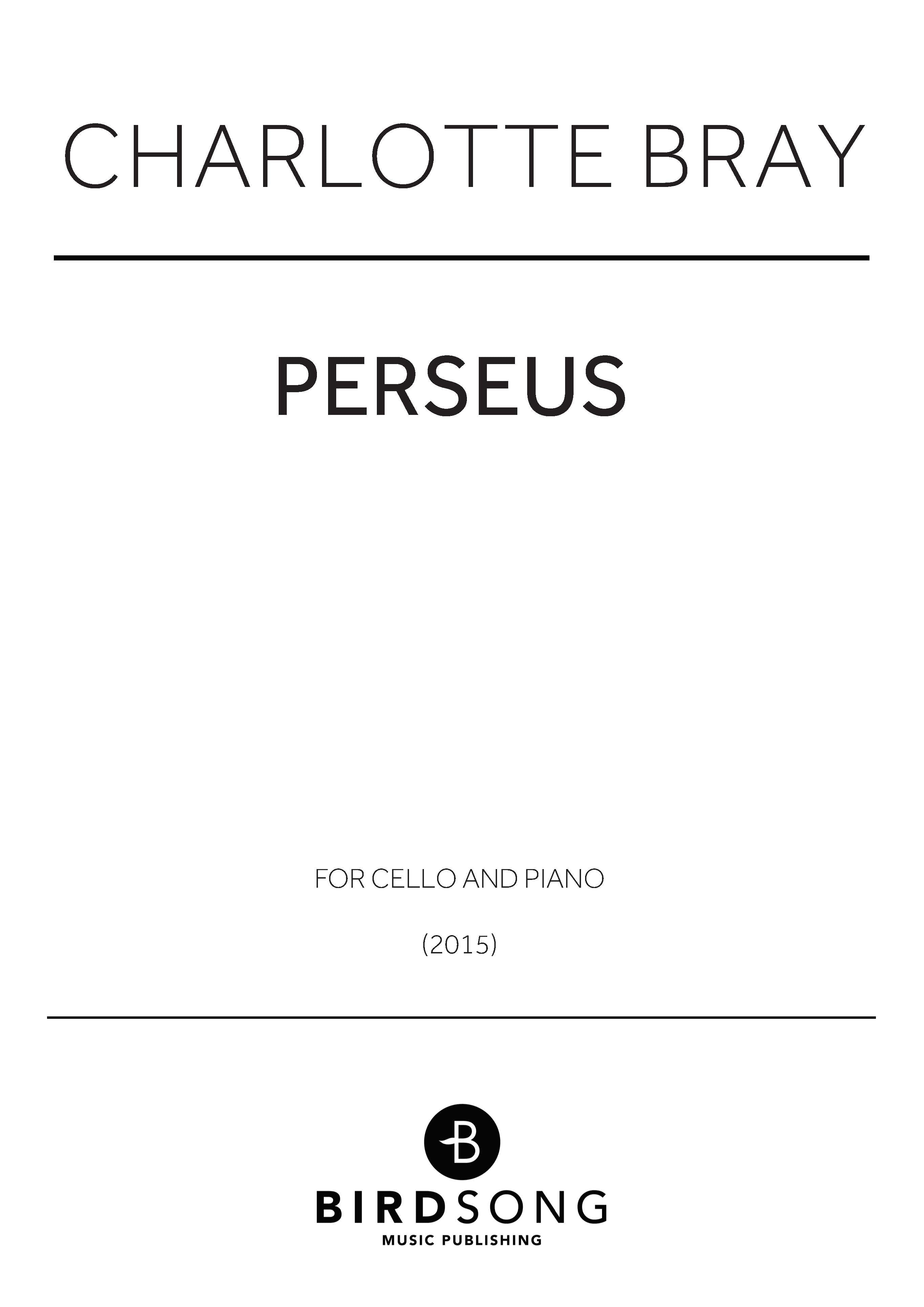 Perseus - Charlotte Bray - Cello/Piano (Digital Download)
