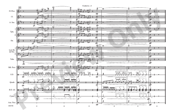 Soul Man – Marching Band Conductor Score & Parts (Digital Download)