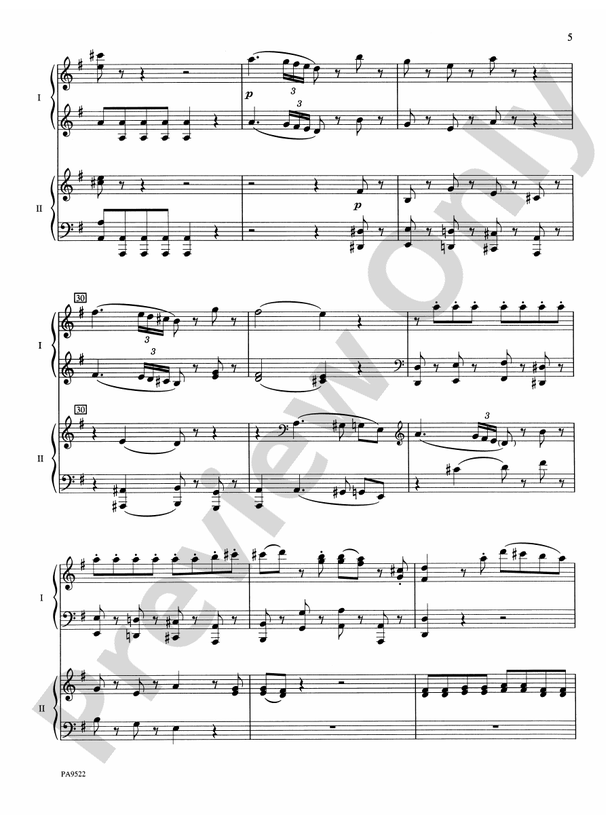 Eine Kleine Nachtmusik - 2 Pianos, 4 Hands (Digital Download)