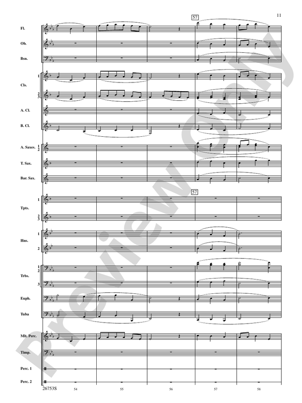 Trumpet March and Ayre - Concert Band Conductor Score & Parts (Digital Download)