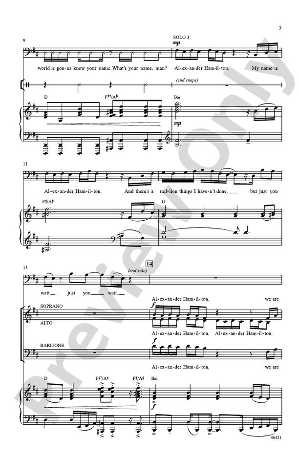 Hamilton – SAB Choral Octavo (Digital Download)