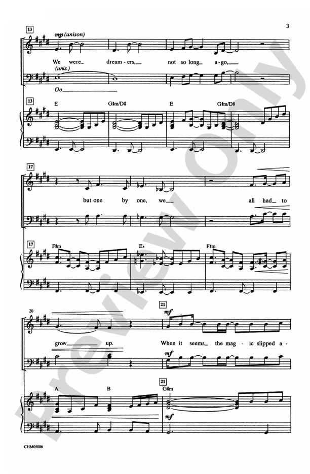 Believe (from The Polar Express) – SATB Choral Octavo (Digital Download)