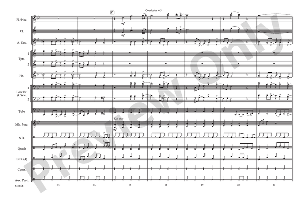 Fame – Marching Band Conductor Score & Parts (Digital Download)