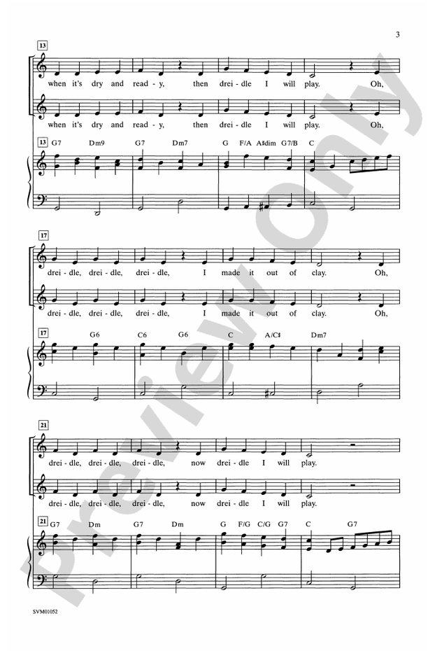 Dreidle, Dreidle – 2-Part Choral Octavo (Digital Download)