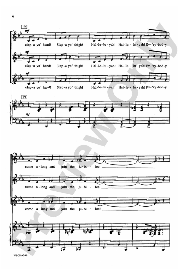 Clap Yo' Hands – SSA Choral Octavo (Digital Download)