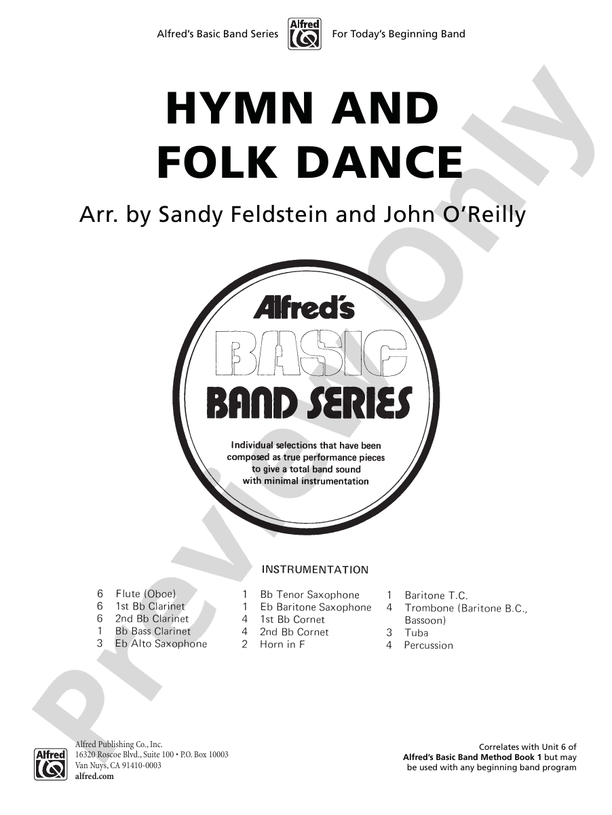 Hymn for Those Who Serve - Concert Band Conductor Score & Parts (Digital Download)