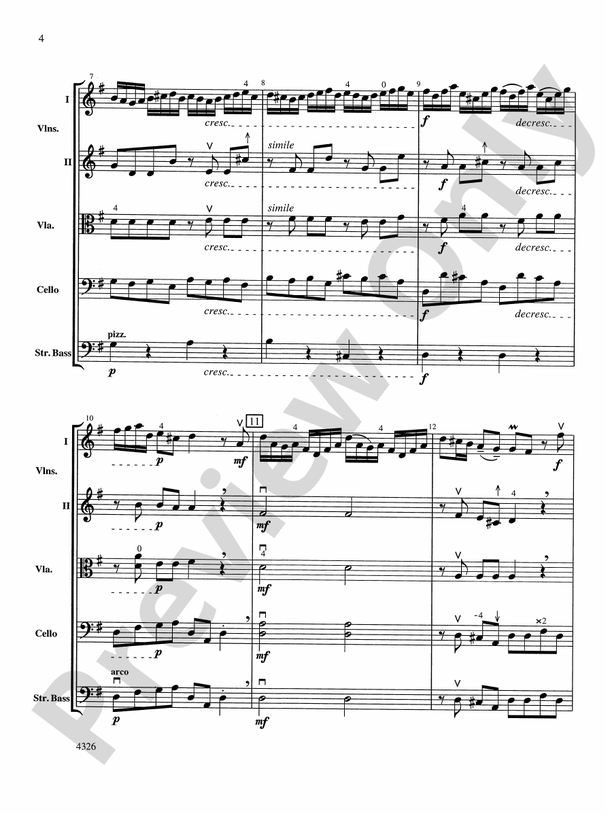 Fiocco Allegro – String Orchestra Conductor Score & Parts (Digital Download)