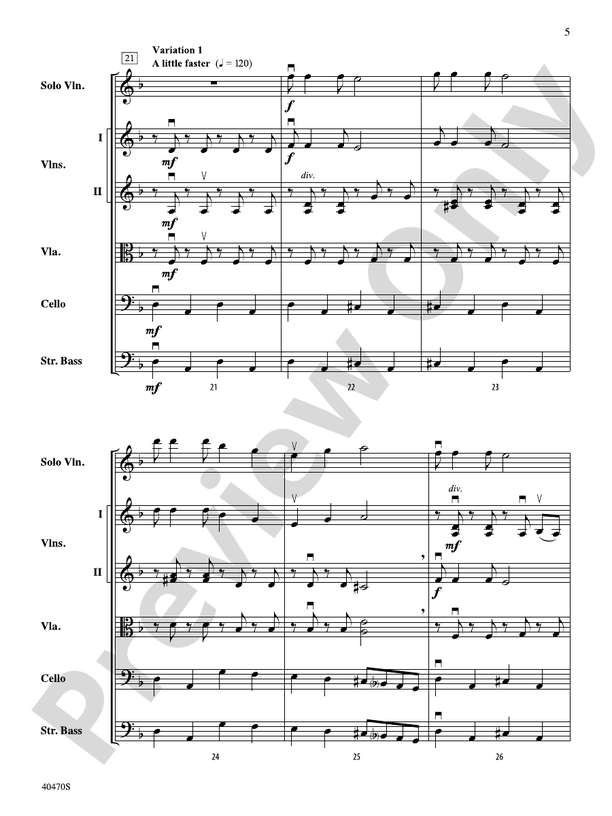 Hungarian Variations – String Orchestra Conductor Score & Parts (Digital Download)