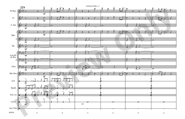 Modern Love – Marching Band Conductor Score & Parts (Digital Download)