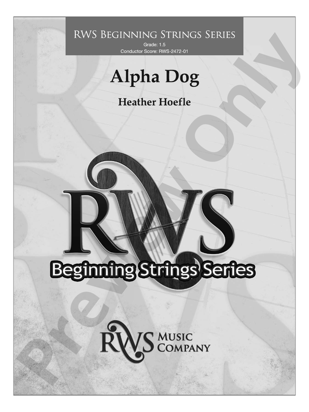 Alpha Dog - String Orchestra Conductor Score & Parts (Digital Download)