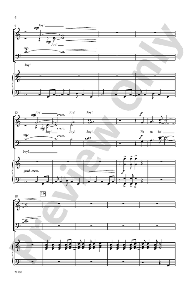 Furaha! (Joy! - Swahili) – SATB Choral Octavo (Digital Download)