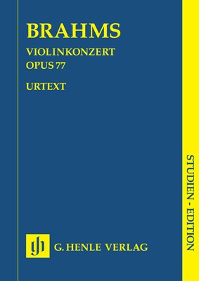 Violin Concerto Op. 77 - Study Score - Johannes Brahms - G. Henle Verlag Study Score Score