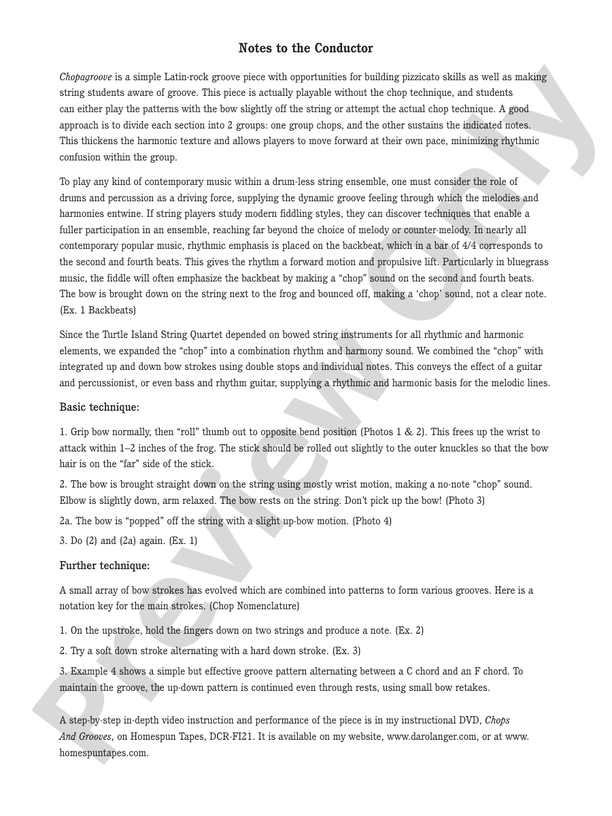 Chopagroove – String Orchestra Conductor Score & Parts (Digital Download)